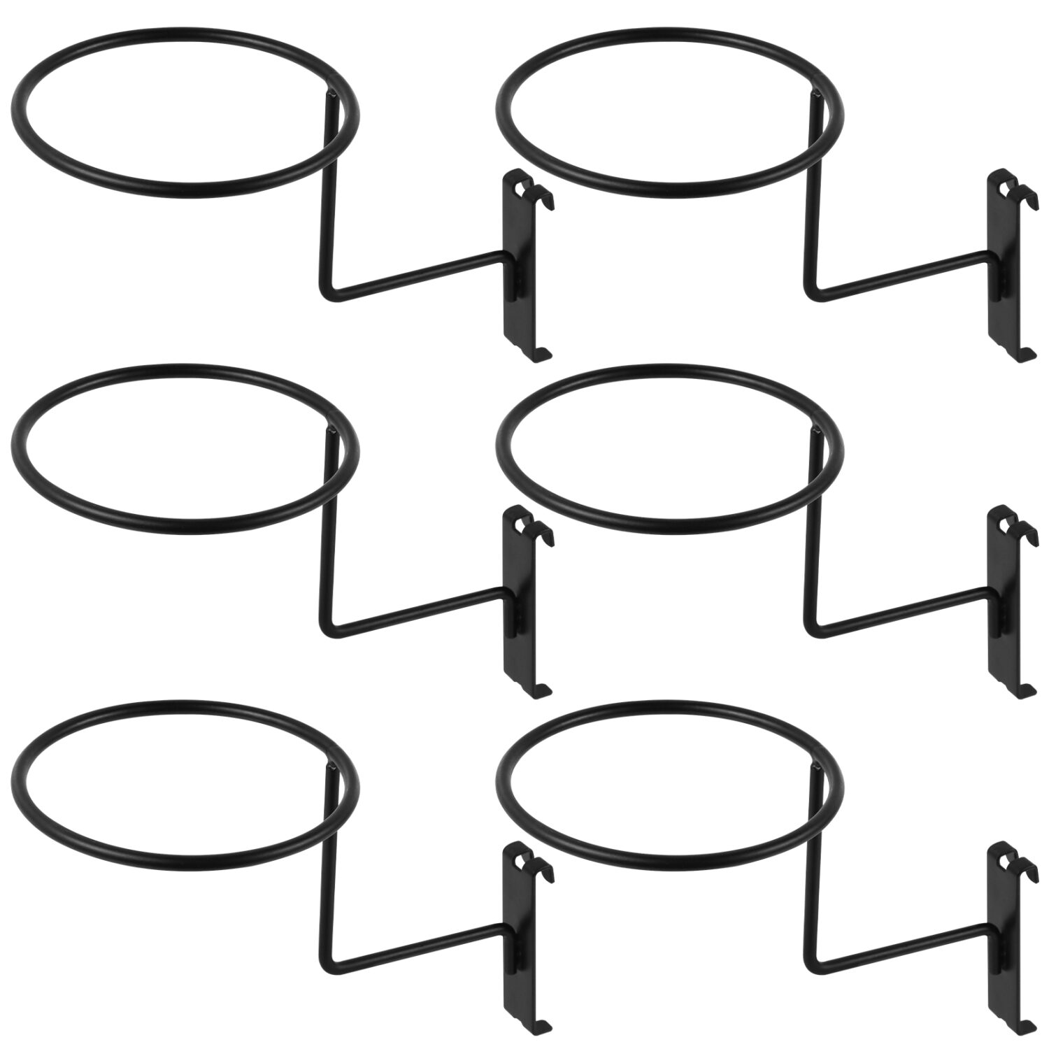 Polmart Black Gridwall Hat/Ball Display (6-Pack)
