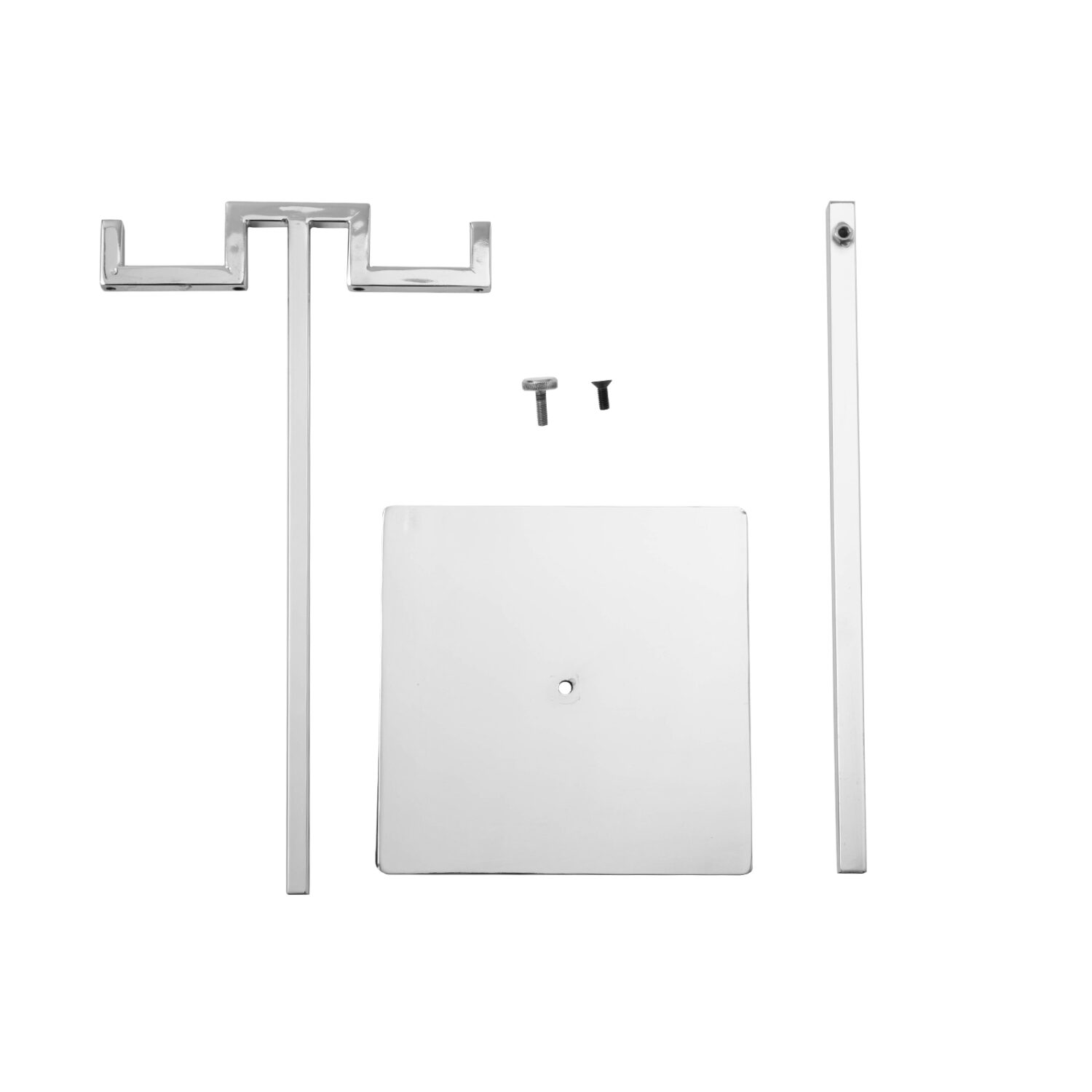 Polmart Countertop Adjustable Double-Hanger Display Stand for Hangbag, Wreath and Crafts, Silver - Image 3