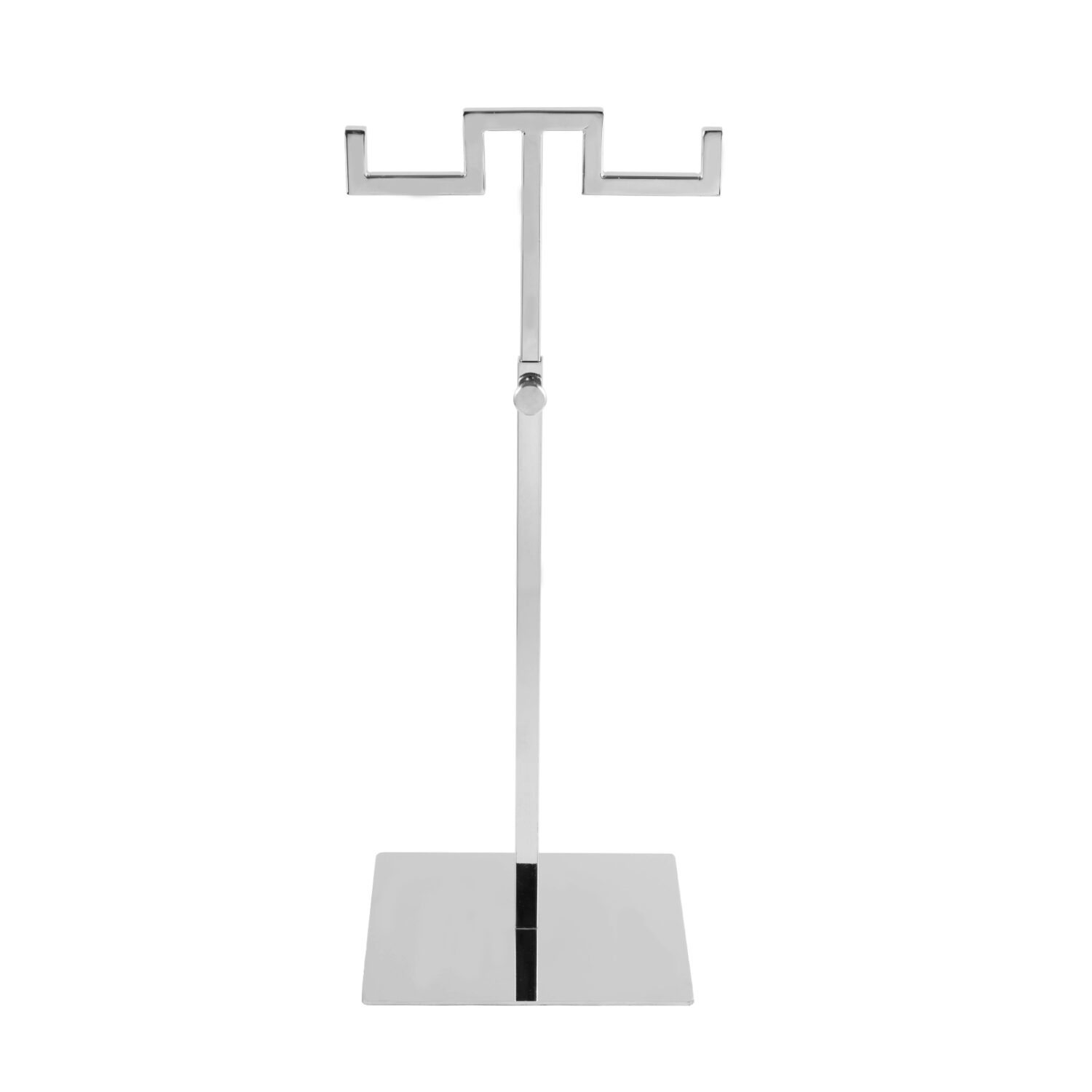Polmart Countertop Adjustable Double-Hanger Display Stand for Hangbag, Wreath and Crafts, Silver - Image 7