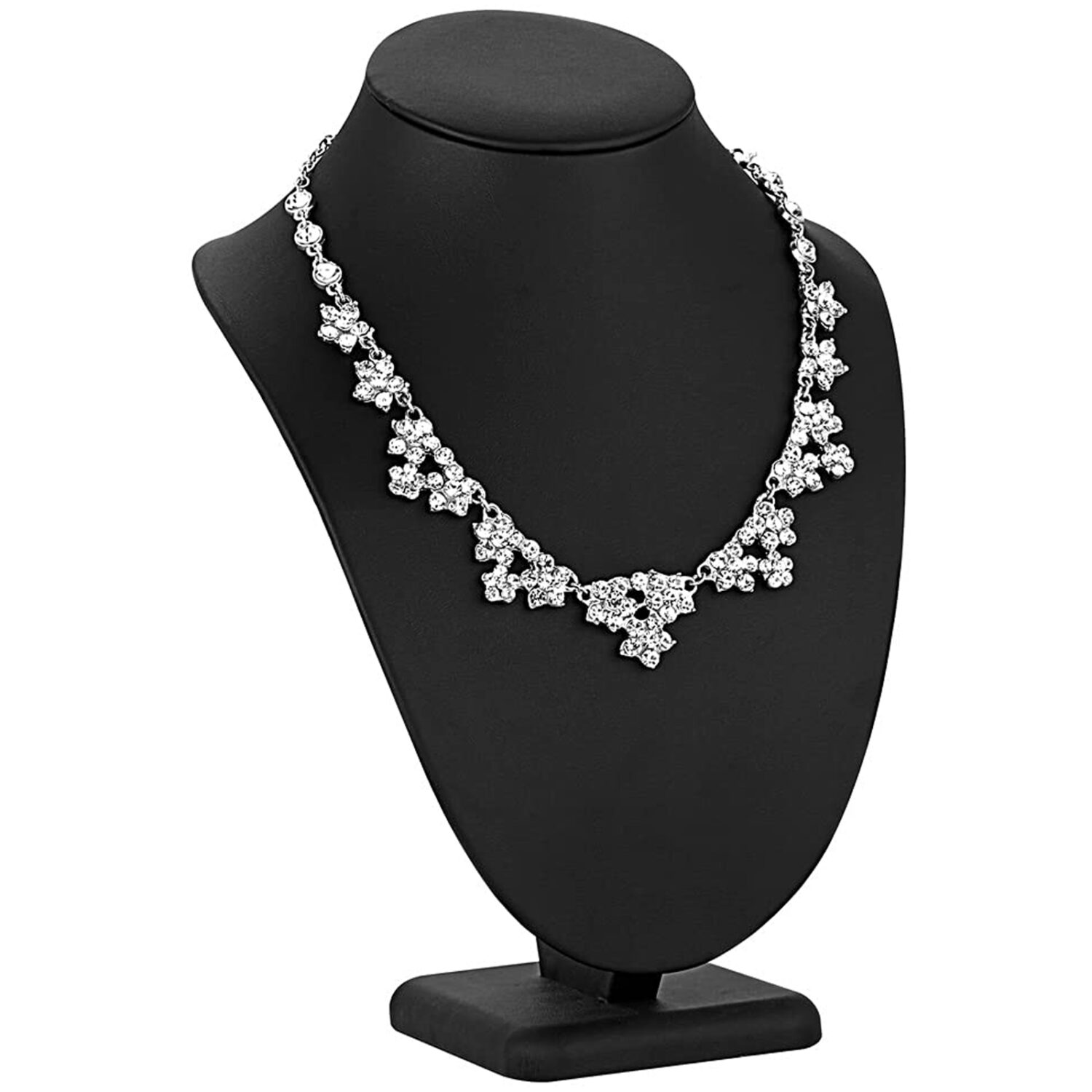 Polmart P29 Modern Necklace Display Bust, Black Leatherette, 11 ½”H - Image 2