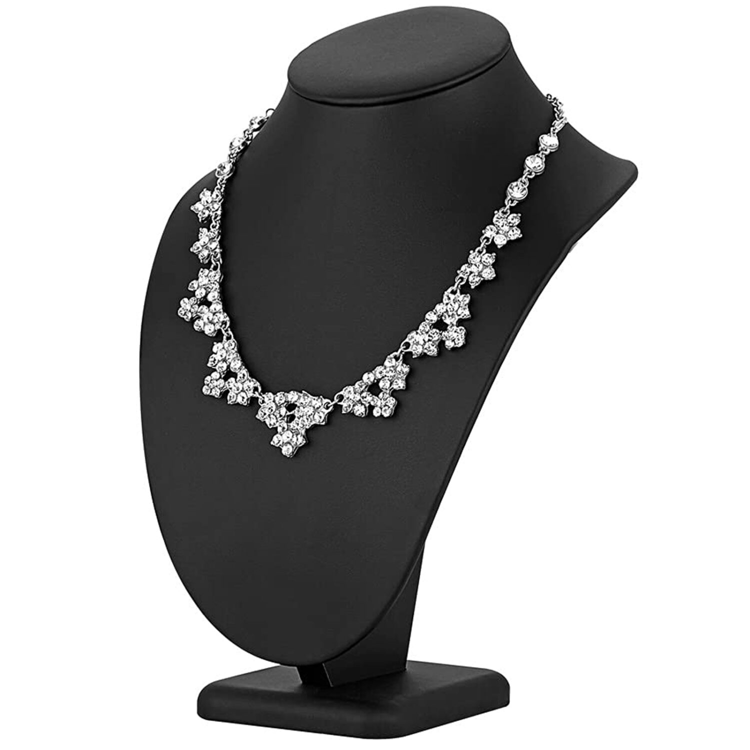 Polmart P29 Modern Necklace Display Bust, Black Leatherette, 11 ½”H - Image 3