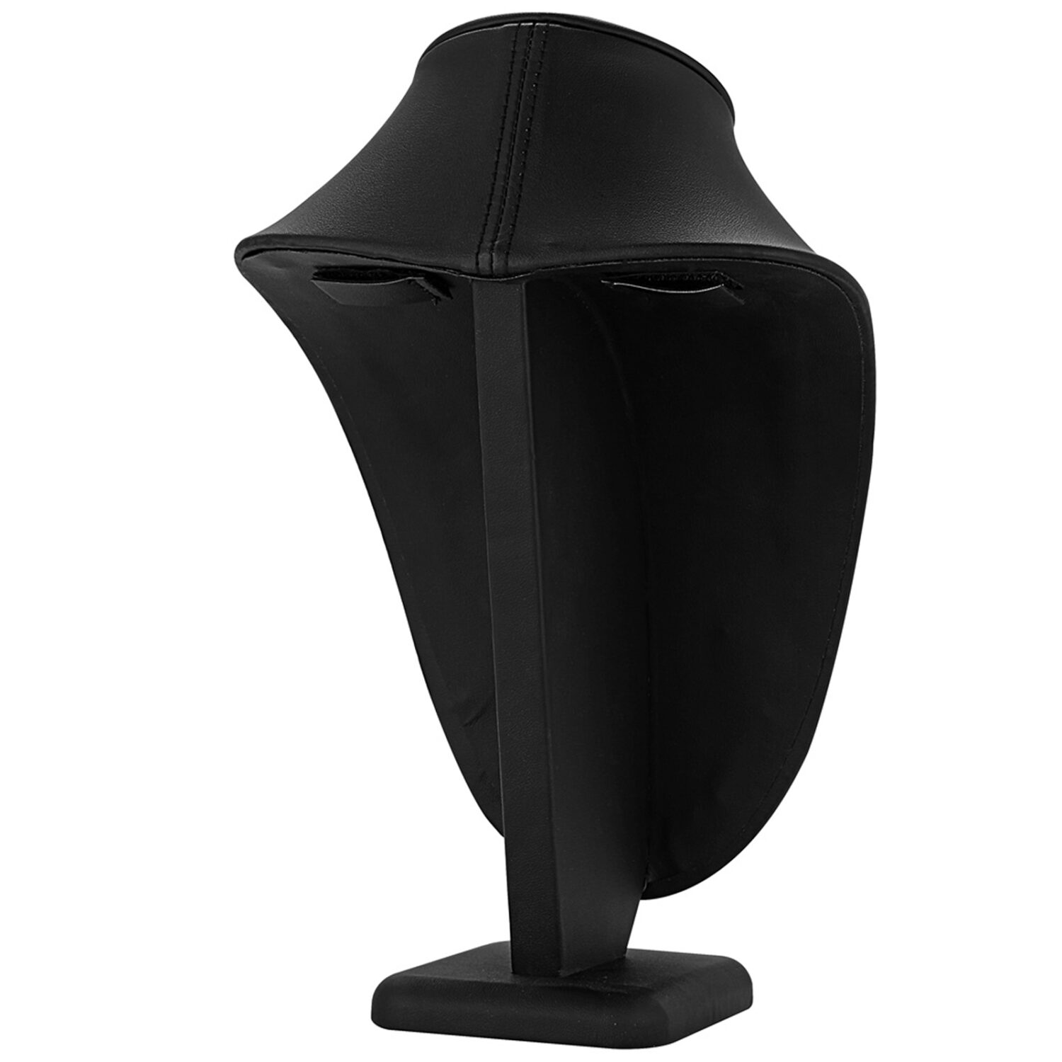 Polmart P29 Modern Necklace Display Bust, Black Leatherette, 11 ½”H - Image 5